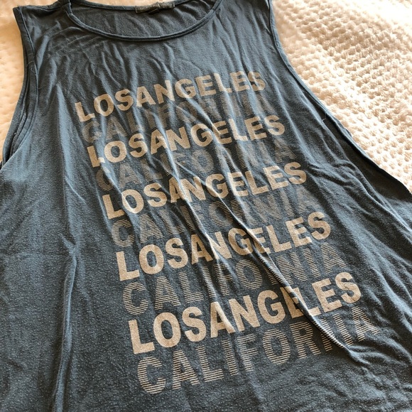 Don’t Ask Me Why Los Angeles Blue Tank Top - Picture 1 of 3